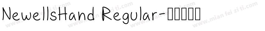 NewellsHand Regular字体转换